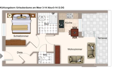 Urlaubsräume am Meer Urlaubsräume am Meer 3-14 Kühlungsborn - Grundriss