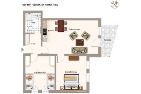 Seehof Seehof 204 Usedom - Grundriss