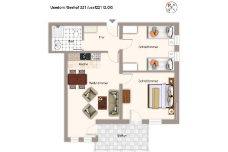 Seehof Seehof 221 Usedom - Grundriss