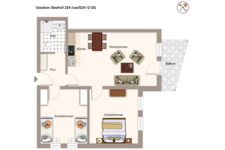 Seehof Seehof 224 Usedom - Grundriss