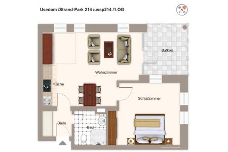 Strand-Park Strand-Park 214 Usedom - Grundriss
