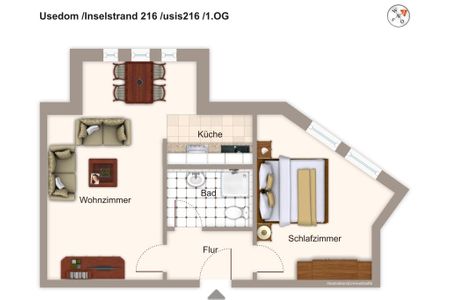 Inselstrand Inselstrand 216 Usedom - Grundriss