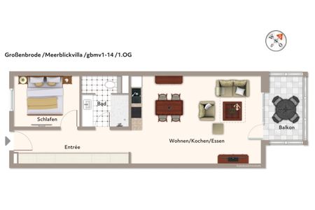 Apartmentanlage Meerblickvilla Apartmentanlage Meerblickvilla 1-14 Großenbrode - Grundriss (Angaben ohne Gewähr)
