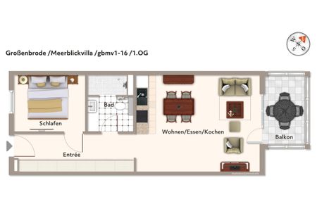Apartmentanlage Meerblickvilla Apartmentanlage Meerblickvilla 1-16 Großenbrode - Grundriss (Angaben ohne Gewähr)
