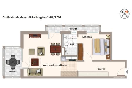 Apartmentanlage Meerblickvilla Apartmentanlage Meerblickvilla 2-18 Großenbrode - Grundriss (Angaben ohne Gewähr)