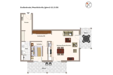 Apartmentanlage Meerblickvilla Apartmentanlage Meerblickvilla 2-22 Großenbrode - Grundriss (Angaben ohne Gewähr)