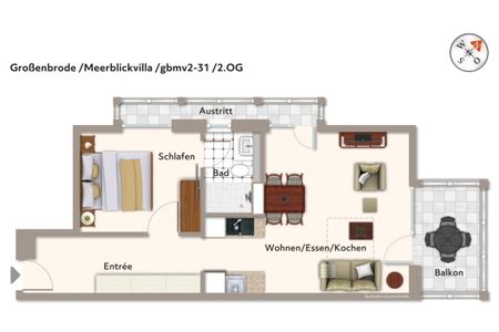 Apartmentanlage Meerblickvilla Apartmentanlage Meerblickvilla 2-31 Großenbrode - Grundriss (Angaben ohne Gewähr)