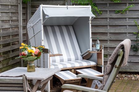  Haus Sonnenstrahl Whg. 3 Strandhaus Westerland - Terrasse