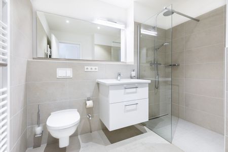 Ferienapartments am Krusespeicher Ferienapartments am Krusespeicher 2-21 Wismar - Badezimmer mit ebenerdiger Dusche
