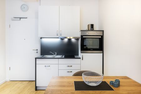 Ferienapartments am Krusespeicher Ferienapartments am Krusespeicher 2-20 Wismar - Küchenzeile mit Geschirrspüler