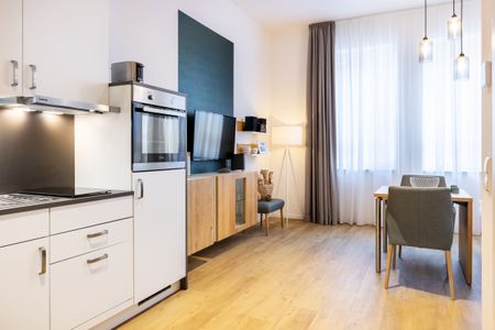 Ferienapartments am Krusespeicher Ferienapartments am Krusespeicher 3-31 Wismar - Küchenzeile mit Backofen
