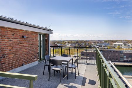 Krusespeicher Krusespeicher 6-73 Wismar - Dachterrasse mit Gartenmöbeln