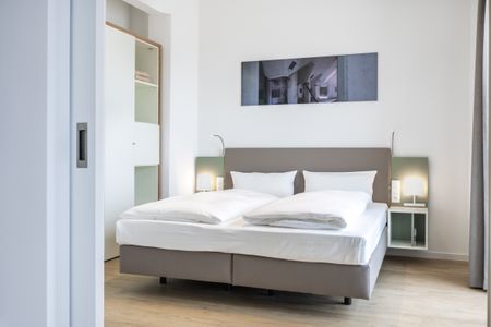 Krusespeicher Krusespeicher 3-49 Wismar - Schlafzimmer mit Doppelbett