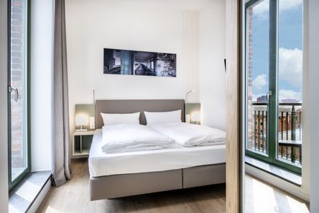 Krusespeicher Krusespeicher 6-70 Wismar - Schlafzimmer mit Doppelbett