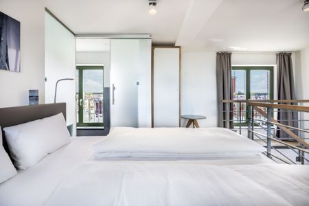 Krusespeicher Krusespeicher 6-76 Wismar - Schlafzimmer mit Doppelbett