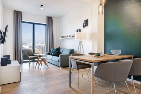 Krusespeicher Krusespeicher 4-58 Wismar - Wohn-Essbereich mit Couch