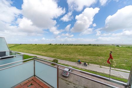 Hus Strandkieker Hus Strandkieker 08 Schillig - Balkon mit Ausblick