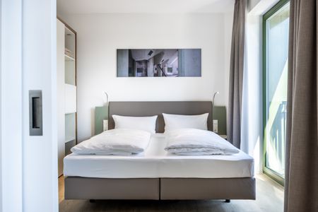 Krusespeicher Krusespeicher 5-62 Wismar - Schlafzimmer mit Doppelbett