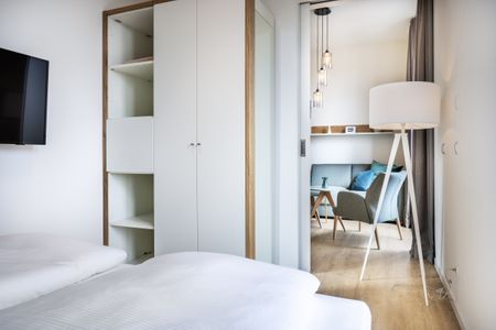 Krusespeicher Krusespeicher 6-71 Wismar - Schlafzimmer mit Doppelbett