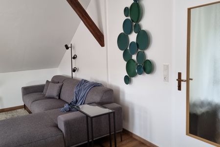 Haus Borkumitte Appartement Mellum Haus Borkumitte - Wohnzimmer Sofaecke