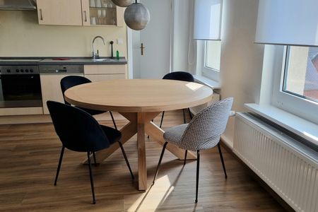 Haus Borkumitte Appartement Mellum Haus Borkumitte - Wohnzimmer Essecke