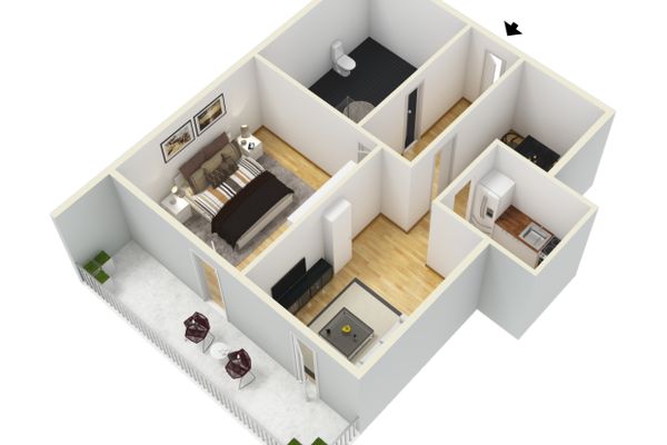  Ferienwohnung Auszeit Ferienwohnungen in Füssen - Grundriss