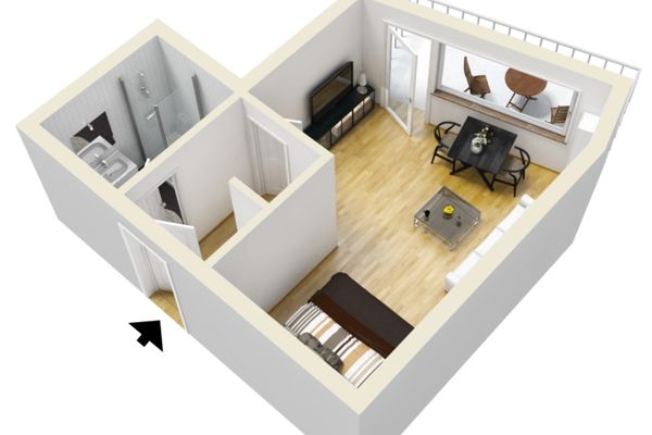  Ferienappartement Edelweiß Ferienwohnungen in Füssen - Grundriss