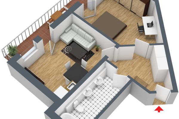 Landhaus Schlossblick Ferienwohnung Herzstück Ferienwohnungen in Füssen - Grundriss