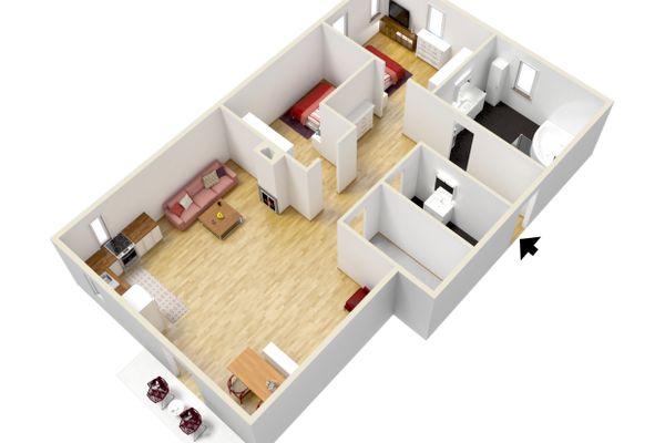  Ferienwohnung Allgäustüble am See Ferienwohnungen in Schwangau - Grundriss