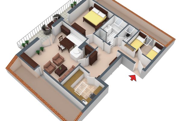  Ferienwohnung Alpenliebe Ferienwohnungen in Schwangau - Grundriss