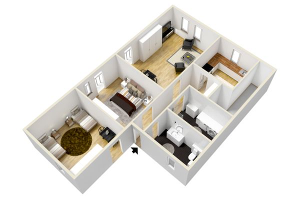  Ferienwohnung Helga Ferienwohnungen in Hohenschwangau - Grundriss