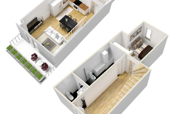 Chalet am Breitenberg Appartement CB 09 Ferienwohnungen in Pfronten - Grundriss