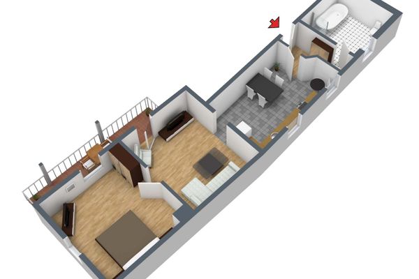 Alte Jagdschloss Ferienwohnung Krause Ferienwohnungen in Pfronten - Grundriss