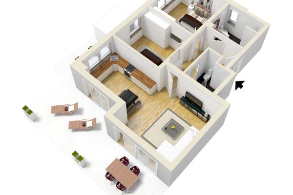 Monusse Boid Appartement MB 08 Ferienwohnungen in Pfronten - Grundriss