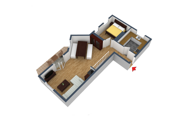 Ferienanlage Neuschwansteinblick Ferienwohnung 121 Ferienwohnungen in Füssen - Grundriss