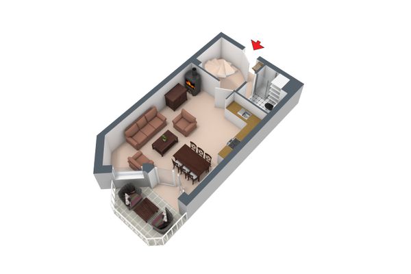 Ferienanlage Neuschwansteinblick Ferienwohnung 129 Ferienwohnungen in Füssen - Grundriss
