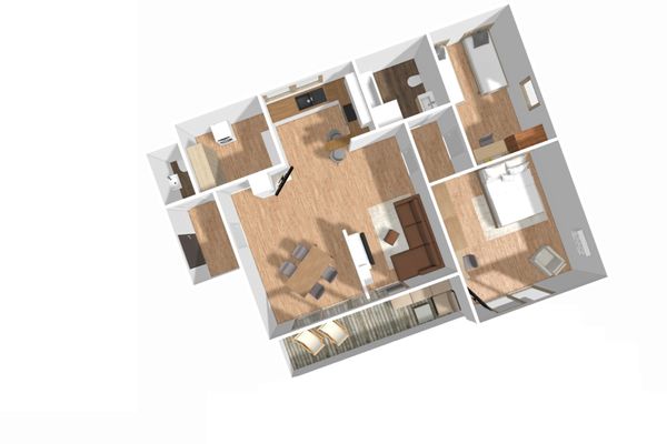  Feriennest Ferienwohnungen in Füssen - Grundriss