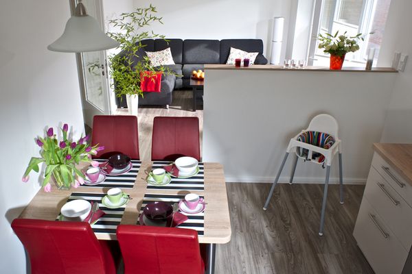  Wohnung Meeresrauschen Dorf - Küche / Küchenzeile