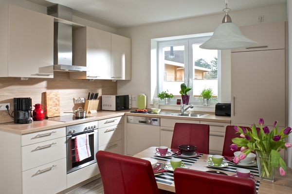  Wohnung Meeresrauschen Dorf - Küche / Küchenzeile