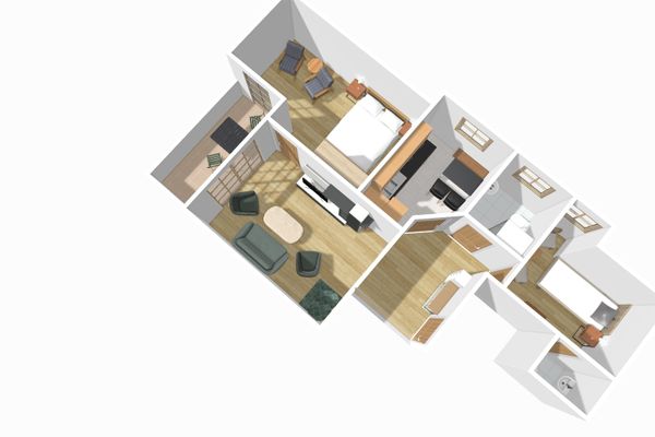 BIO-Bauernhof Salenberghof Ferienwohnung Traumblick Ferienwohnungen in Rieden am Forggensee - Grundriss