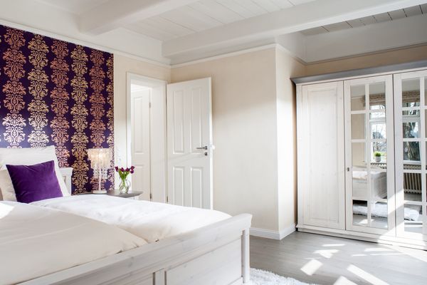 Haubarg Tetenshof Whg. 1 Frankreich  Welt Eiderstedt Umland - Schlafzimmer