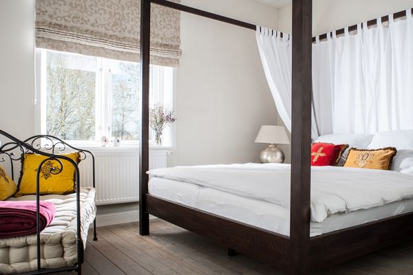 Haubarg Tetenshof Whg. 2 Marrakesch Welt Eiderstedt Umland - Schlafzimmer