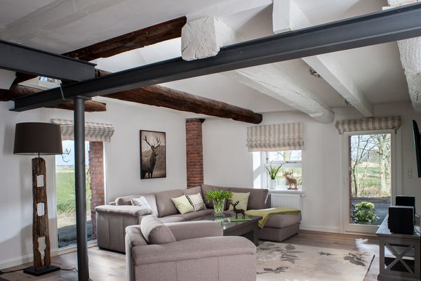 Haubarg Tetenshof Whg. 3 Jägerglück - Welt Eiderstedt Umland - Wohnzimmer