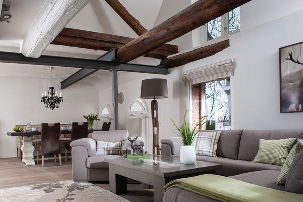 Haubarg Tetenshof Whg. 3 Jägerglück - Welt Eiderstedt Umland - Wohnzimmer