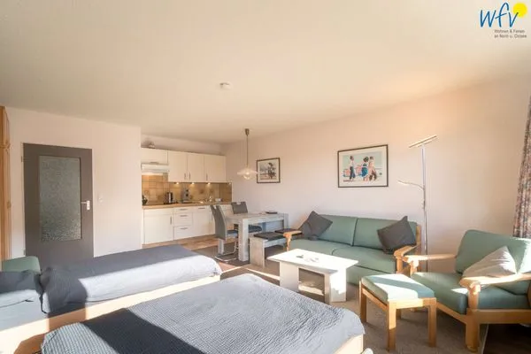 Wohnzimmer Holiday Residenz II Ferienwohnung Leuchtturmblick