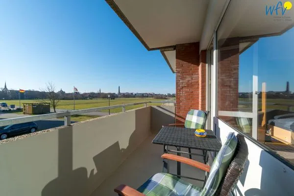 Balkon Holiday Residenz II Ferienwohnung Leuchtturmblick