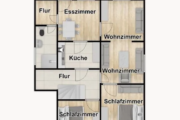 Grundriss Haus Greune Stee Weg 11 Ferienwohnung Seehund