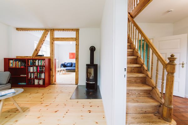  Kapitänshaus Wieck Wieck - Kamin-/Ofen