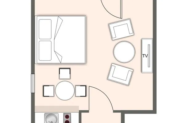 Beach Lodge Beach Lodge Appartement 2 SPO Ording - Grundriss