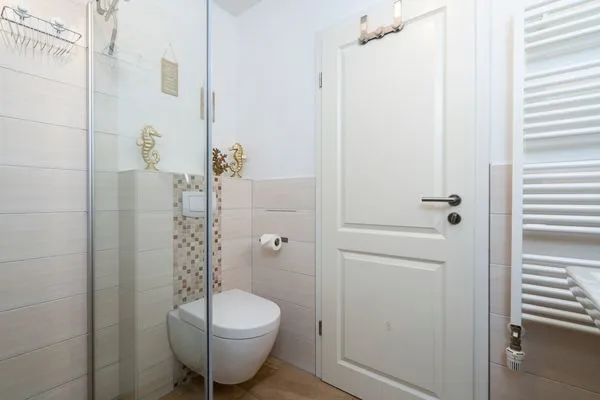 Badezimmer  Ferienwohnung "Strandhaus Möwenberg App. 11"